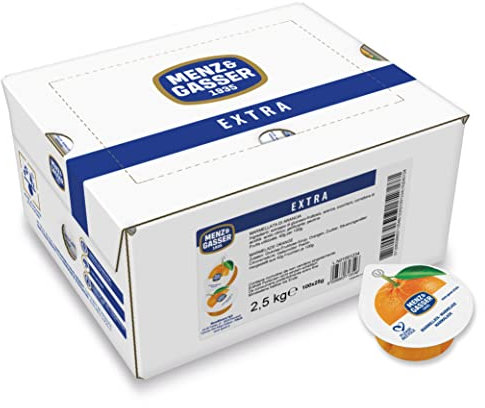 Menz&Gasser Marmellata di Arance Monodose Premium Quality, con Frutta, 100% Made in Italy, 100 Porzioni x 25 g