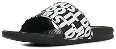 Nike Benassi JDI Print, Scarpe da Spiaggia e Piscina Uomo, Nero (Black/White 24), 47.5 EU