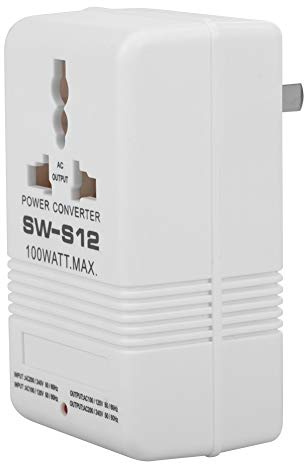 Aggiornato Adattatore da Viaggio Universale, Adattatore Presa Spina 100W 110V / 120V to 220V / 240V Hub Up and Down Inverter Transformer 55-60HZ (CN standard plug)