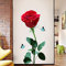 COVPAW® Wandtattoo Wandaufkleber XXL Rosen Rot Blumen Wandsticker Wandbild Bilder Wohnzimmer Schlafzimmer Deco