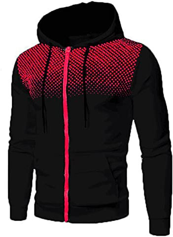 Beokeuioe Sweat à capuche pour homme - Chaud - Doublure - Hiver - Coupe-vent - Pull à capuche - Pull à capuche - Poches kangourou - Coupe droite - Coton uni, Noir , L