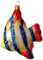 Holyart Skalar-Fisch, Weihnachtsbaumschmuck aus mundgeblasenem Glas