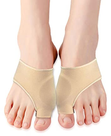 TSHAOUN 4PCS Hallux Valgus Zehenspreizer, Zehenspreizer Socken, Hallux Valgus Korrektur, hallux valgus bandage, Metatarsal Zehenpolster Vorderfuß Kissen Socken, Linderung von Fußschmerzen
