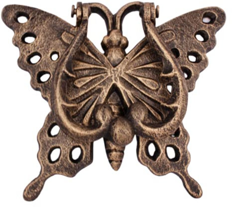 Butterfly Door Knocker - Cast Iron Gold Antique Finish