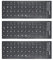 3 Stück Universal Tastatur Aufkleber Ersatz für Laptop, Desktop, Notebook - Alphabet Aufkleber (Deutsch-1)