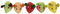 SmartyKat (5 Count Skitter Slices Plush Catnip Cat Toys - Multi Color, 5 Count (32154)