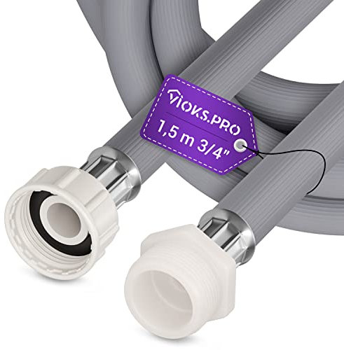 Vioks.pro Waschmaschine Zulaufschlauch Verlängerung 1,5 m 25°C - Kaltwasser Wasseranschluss Verlängerung für Waschmaschine & Geschirrspüler