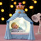 Tuzsocr Nachtlicht Prinzessin Schlafzimmer Lampe LED, Baby, Kind, Märchen, Nachttisch, Dekoration, Rosa, Blau, Grün, Violett, Harz