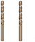 2pcs 8mm M35 HSS Cobalt Drill Bits Set Metal Jobber Length Twist Drill Bits for Drilling on Stainless Steel (8 mm)