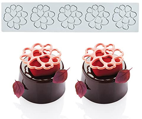 Moule à Fondant en Silicone Gâteau de Moule de Silicone en Dentelle Mat à Souche de Gâteau Tapis Dentelle Patisserie Moule De Dentelle Mat Décoration de Gâteau Outils de Fleur Moules