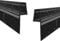 Duschdichtungen schwarze 100cm 2er Set mit extra langer Dichtfahne Ersatzdichtung für Falttür Drehfalttür Dichtungsprofile Duschtür Dichtung Gerade Glasstärke 5 mm 6 mm