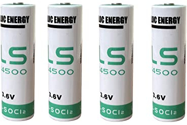 4 x LS14500 for Water Electricity Meter PLC Facility Equipment Spare Generic Battery AA ER14505 2600 mAh 3.6 V Lithium Battery