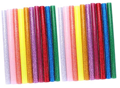 NUOBESTY Flash Hot Melt Stick 7mm High Tackiness Glue Sticks Pastel Hot Glue Sticks for Glue