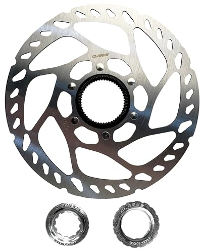 Clarks Cycle Systems C-CL Centre Lock Disc Brake Rotor, Silver, 203mm