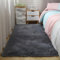YUANWAN Shaggy Teppich Moderner Teppich 250 x 275 cm Waschbar Und rutschfest Waschbarer Teppich Wohnzimmer Teppich für Den Innen für Schlafzimmer, Wohnzimmer, Schwarz