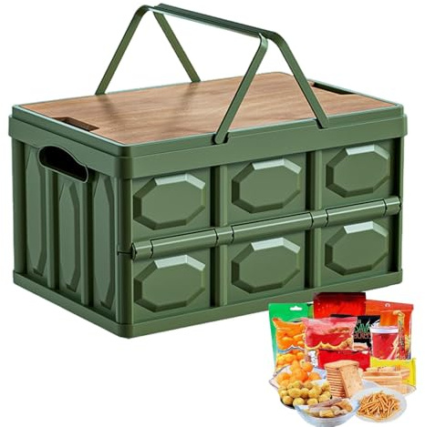 Faltbare Aufbewahrungsbox für Campingbox, faltbar, tragbar, mit Tischplatte, robuster Aufbewahrungsbehälter für Wohnmobile | Faltbarer Aufbewahrungsbehälter, Campingausrüstung, faltbare Aufbewahrung