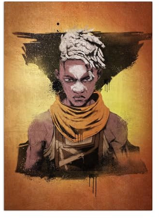 Displate Offiziell Arcane MetallPoster Magnetische Befestigung Inklusive Lizenziert Bilder Hochwertiges Poster Ekko Graffiti Poster 45 cm x 32 cm