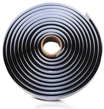 Cordon rond en butyle (9,5 mm × 4 m), cordon en butyle auto-adhésif, réparation étanche, ruban adhésif en caoutchouc butyle pour sceller les phares, les pare-brise et les portes et des camions