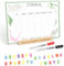 iZoeL Einschulung Stundenplan abwischbar inkl 26 Buchstabenkleber,Stift,Schulkind Stundenplan 1. Klasse Mädchen Jungen Schultüte Füllung Stundenplan Dino Motiv