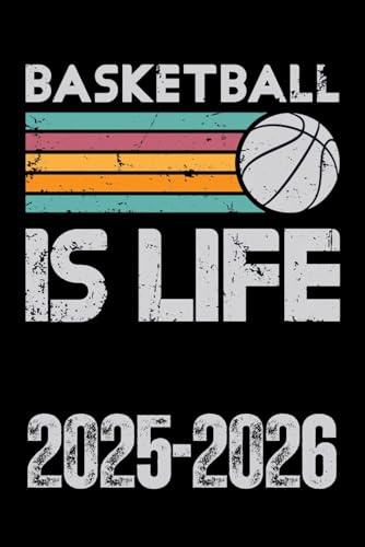 Agenda 2025-2026 Scolaire: Planificateur Journalier Septembre à Juillet | Format A5 | Couverture Noire Thème Basketball | Organisation Complète | Pour ... Collège et Lycée, Filles et Garçons.