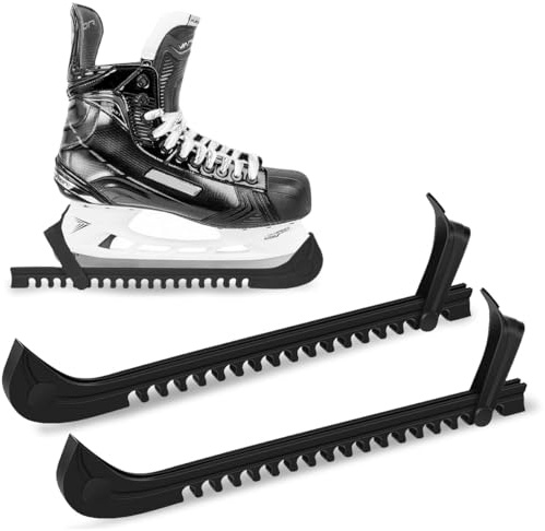 GTJEOI 1 Paar Kufenschoner Schlittschuhe, Verstellbarer Eishockey Schlittschuhe Schoner, Kufenschoner Eishockey, Schlittschuh Schoner Zubehör für Kinder und Erwachsenen Kufen