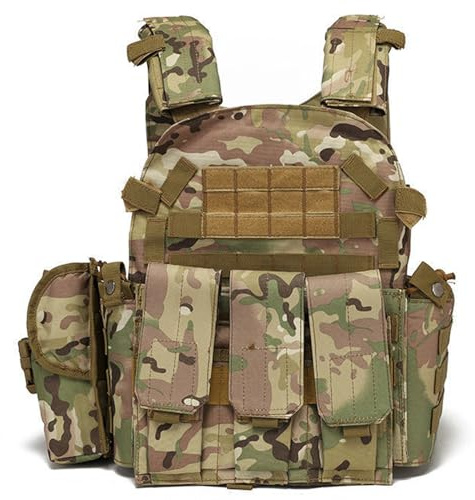 Peosaard , Airsoft Vest Multifunctional Molle Plate Carrier Adjustable Breathable Paintball for Outdoor, Field & Security Guard Training