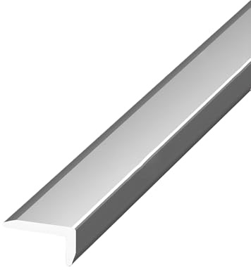 Coayuou Corniere Alu Baguette Murale Angle 100cm* 3 Pièces Baguette Finition Mur Protection des Bords De Carrelage, Durable pour Votre Salle De Bain Ou Cuisine(Silber,5 * 30mm)