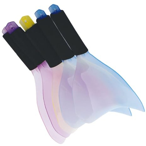 Masque de Coiffure 5 Pièces en Plastique Anti-dérapant pour Visage et Yeux | Usage Salon et Maison, Protection Faciale, Lot de Cinq, Accessoire Coiffure Pratique Couleur Aléatoire