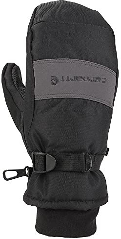 Carhartt Herren W.P. Wasserdichter isolierter Handschuh, schwarz/grau, Large