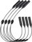 MoKo Einstellbare Brillenhalterung, [4er Pack] Universal Fit Sportbrillenhalterung, Unisex Sonnenbrillenarmband Sicherheitsbrille Halter mit Großer Rundkopf für Herren, Damen - Schwarz