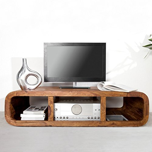 cagü TV-Tisch DAIPUR aus Sheesham massiv Holz 100cm