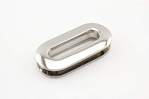 Z39B Ösen 25 mm oval Zinklegierung Unterlegscheiben für Kleidung Lederhandwerk Taschen Handwerk und Kleidung Ersatz 8 Stück