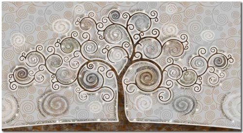 Deco Italia Quadro Albero della Vita Moderno con Glitter | 115 x 62 cm