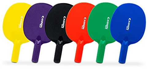 Cannon Sports Unbreakable Table Tennis Paddles - Waterproof & Weather Resistant Table Tennis Rackets for Indoor & Outdoor Use – Textured Easy Grip Handle – Multiple Color Options (Assorted)