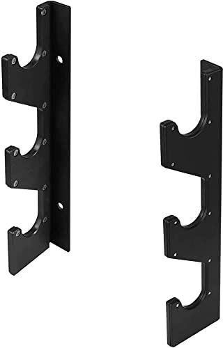Yes4All SN5M Horizontale Wandhalterung Langhantel Halter, 3 Bars