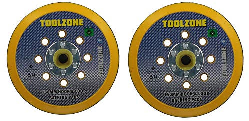 6 Dual Action Hook + Loop DA Orbital Backing Pad Sander Sanding 2 Pack