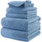 Polyte - Handtuch-Set - schnelltrocknende & fusselfreie Mikrofaser - 6-teilig (Blau)