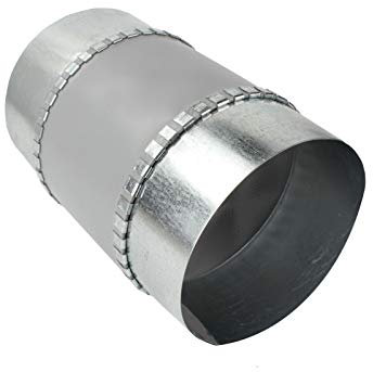 VONLIS® Raccord en toile avec amortisseur de vibrations et tube spiralé flexible et élastique Ø 150 mm