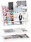 Relaxdays Zeitschriftenregal Metall, HBT: 81 x 67 x 37 cm, moderner Magazinständer, freistehend, für Wohnzimmer, weiß