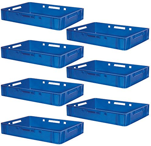 BRB 7x E1 Fleischkasten, blau, LxBxH 600x400x125 mm