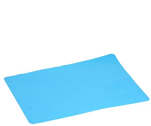 A3 Extra Large Silicone Sheet for Crafts Jewelry Casting Molds Mat, Premium Silicone Placemat, Multipurpose Mat, Nonstick Nonskid Heat-Resistant(15.7 x 11.7 inches) (Blue)