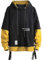 Felpa Uomo con Cappuccio Abbigliamento Felpe Manica Lunga Colori a Contrasto Hoodies Sweatshirt Pullover Tops Autunno Inverno Moda (Giallo, 3XL)