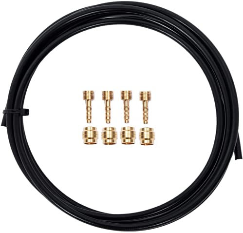 YBEKI 2500mm Hochdruck-Kevlar Scheibenbrems-Schlauch Kit mit Teflon & Messinganschlüssen – Kompatibel mit Shimano BH59/BH90, SRAM Guide/DB/XX, Magura MT5/MT7 – EN14765 Zertifiziert