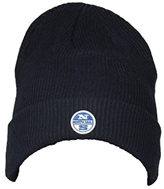 NORTH SAILS Herren Cotton Blend Beanie Winter-Hut, Marineblau, One Size