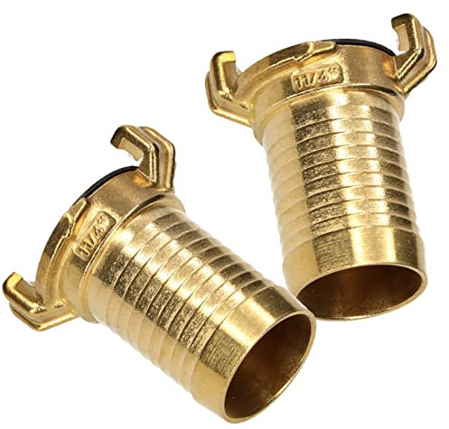 KOTARBAU® Lot de 2 raccords rapides 1 1/4 Système Geka avec diamètre 32 mm pour tuyau d'arrosage