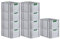 PROREGAL SuperSparSet 10x Eurobox NextGen Color | HxBxT 32x40x60cm | 65 Liter | Griffe grün offen | Verstärkter Boden | Eurobehälter, Transportbox, Transportbehälter, Stapelbehälter