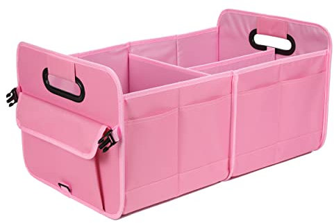 AOKJOY Car Trunk Organizer, Storage Organizer Collapsible Multi Compartment, Adjustable Straps Car Organizer for SUV