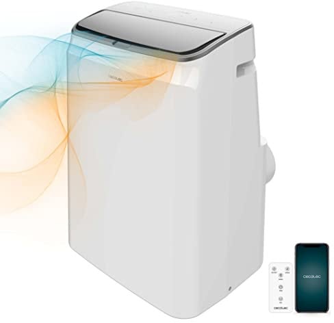 Cecotec Aire Acondicionado Portátil con Mando a Distancia, Wifi y Bomba de Calor ForceClima 14750 Cold&Warm Connected. 14000 BTU, Pantalla LED, 5 Modos, Cobertura 28-30m2