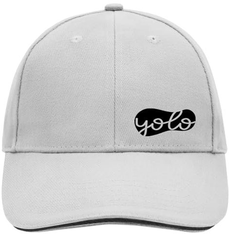 Huuraa Baseball Cap YOLO You only live Once Geschenk Dark Grey/White YOLO Geschenkidee