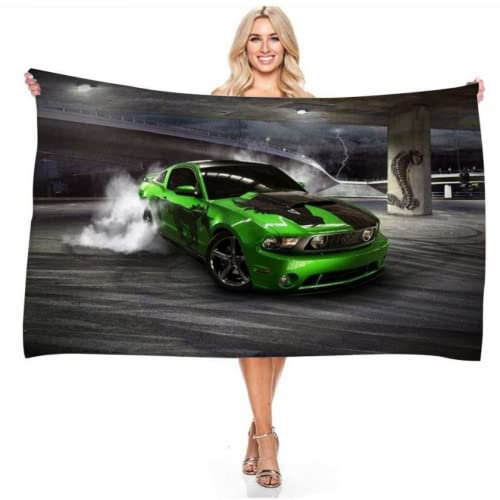 IMFLY Strandtuch XXL Auto Car Strandhandtuch Groß Badetuch Saunatuch Saunahandtuch Picknickdecke Strandlaken Stranddecke Duschtuch Herren (4,90x180cm)
